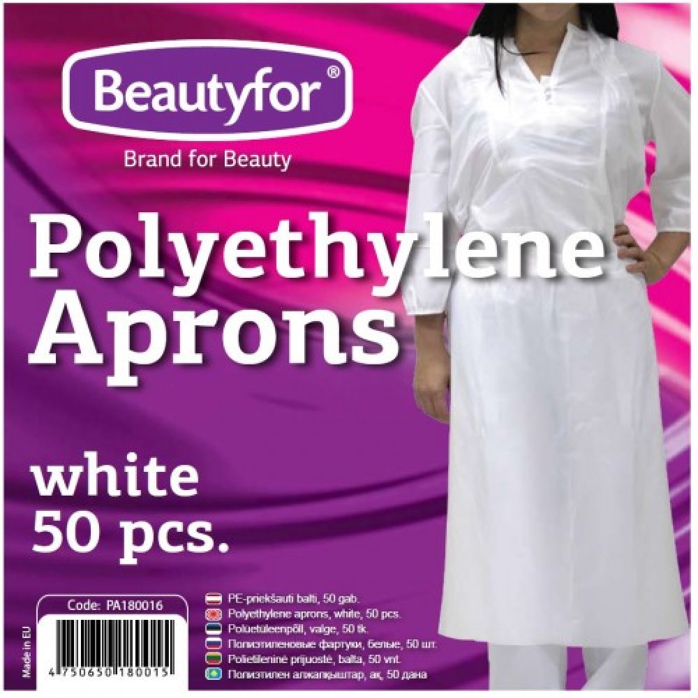 Beautyfor vienkartinės prijuostės, 50 vnt. (PA180016)