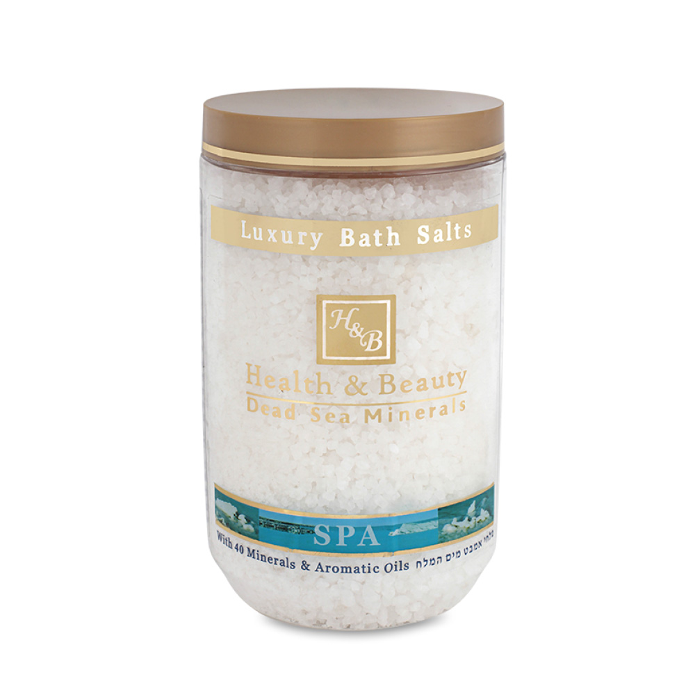 HEALTH&BEAUTY Luxury Bath Salts Natural - Natūrali Negyvosios jūros druska, 1,2 kg (H&B101081)