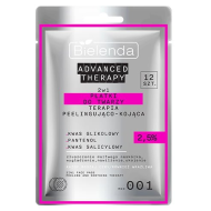 Bielenda Advanced Therapy 2in1 šveitimo ir raminamosios terapijos veido diskeliai, 12 vnt.