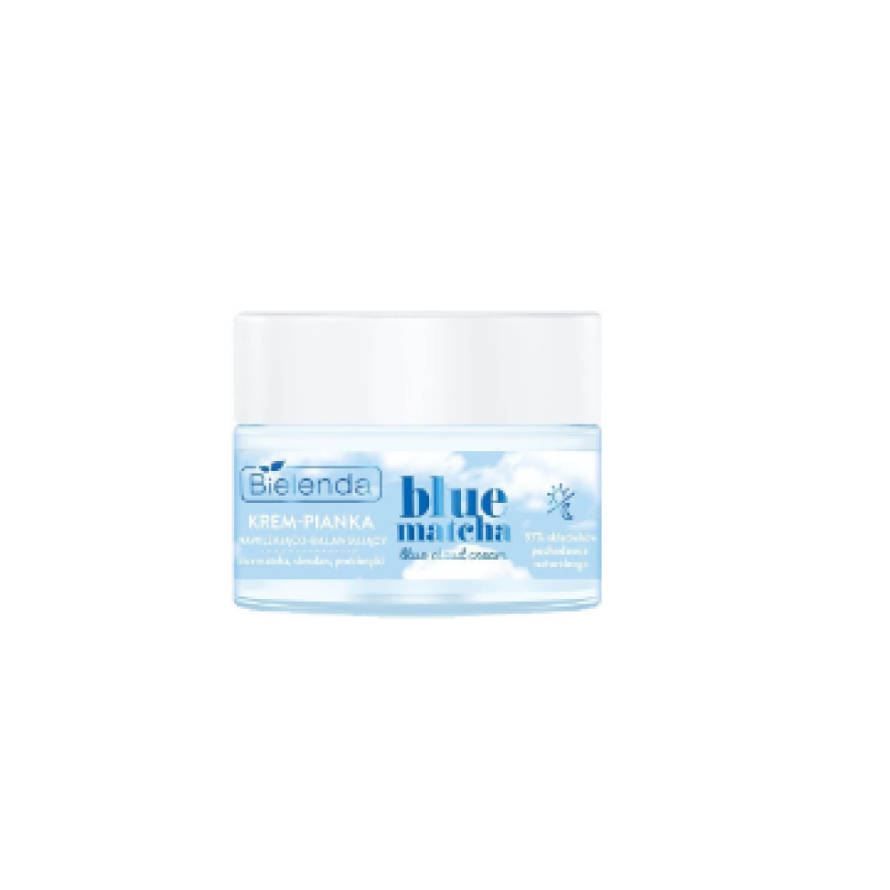Bielenda BLUE MATCHA veido kremas-putos, drėkinantis ir subalansuojantis, su citrusiniais vaisiais/žaliosios arbatos ekstraktu, 50 ml (196166)