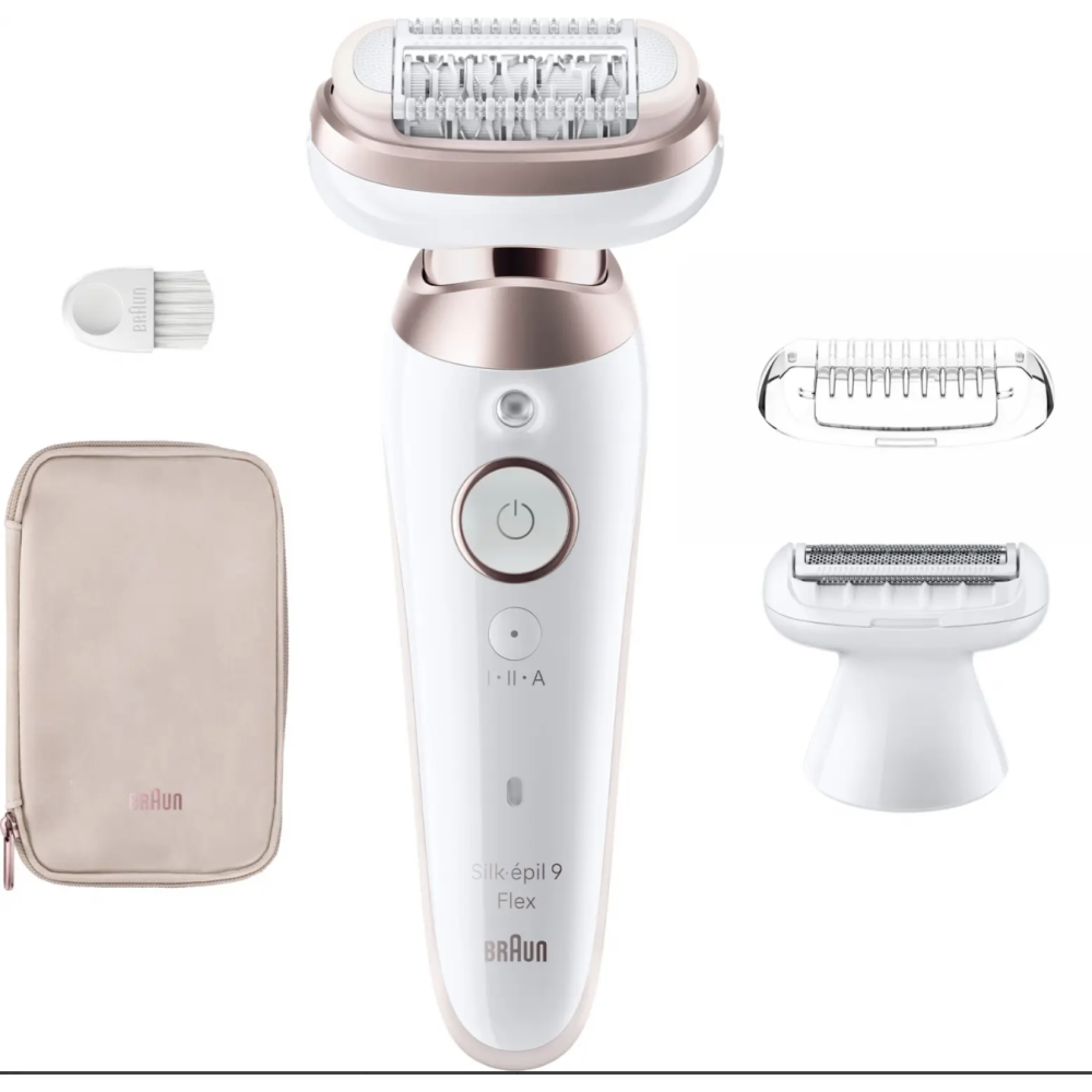 BRAUN Silk 9 epiliatorius SES9-030 su antgaliais