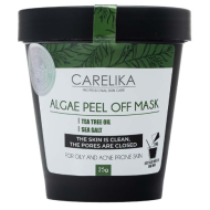 CARELIKA Algea Peel Off kaukė su arbatmedžio aliejumi – plėvelinė kaukė riebiai ir mišriai odai, 25 g