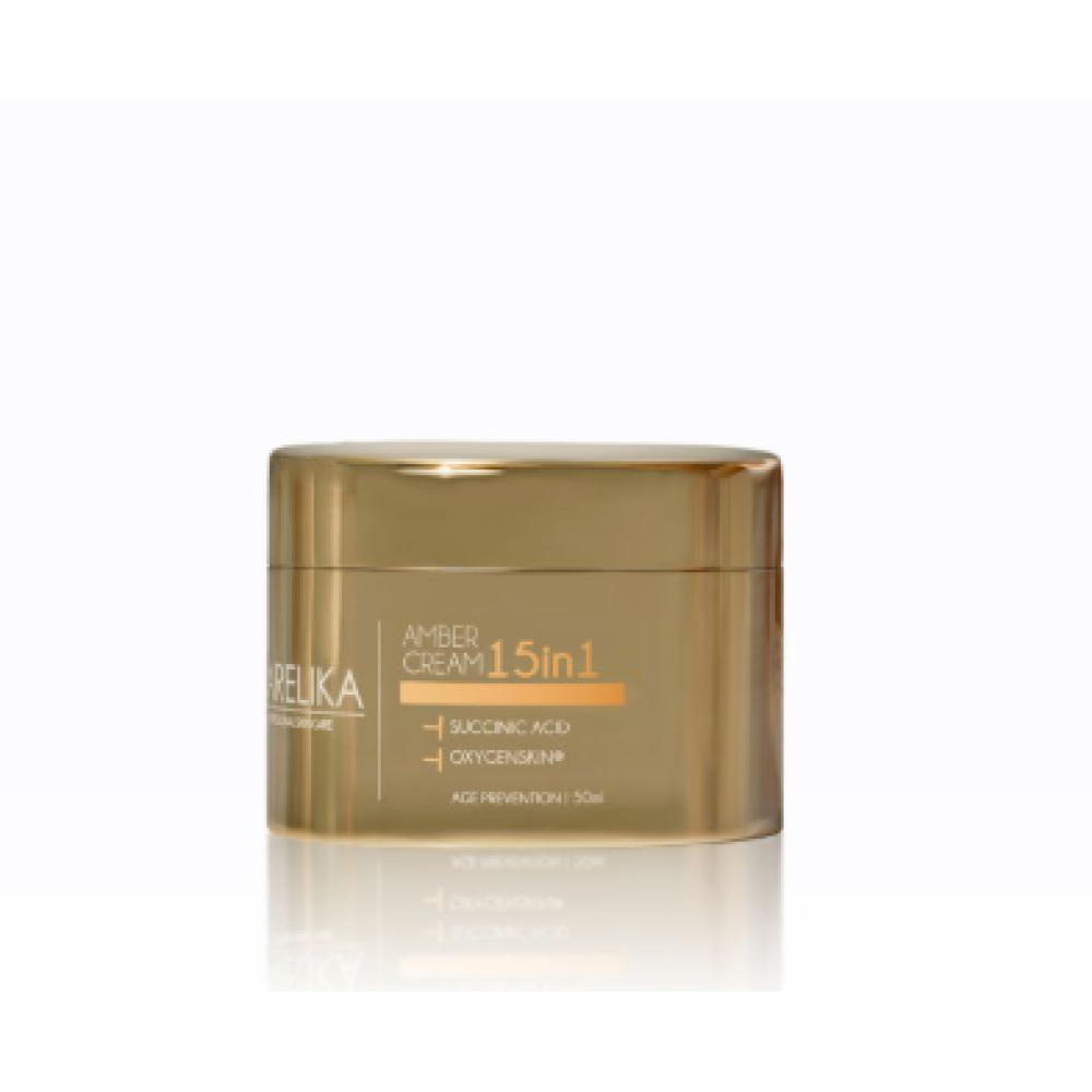 CARELIKA Amber Cream 15in1 - Giliai drėkinantis, raminantis, maitinantis ir odą lyginantis kremas, 50 ml (CPAC050)