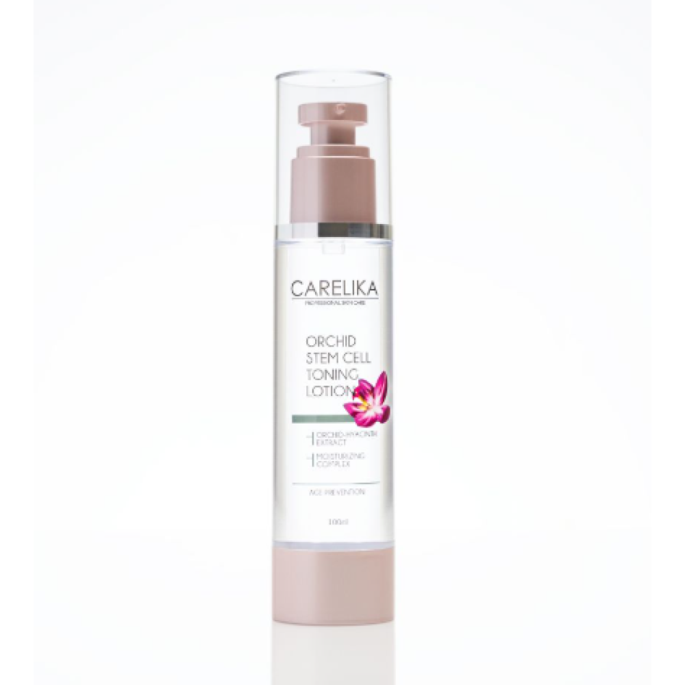 CARELIKA Orchid Stem Cell Toning Lotion – tonizuojamasis losjonas su orchidėjos kamieninėmis ląstelėmis, be alkoholio, 100 ml (CPOSCTL100)