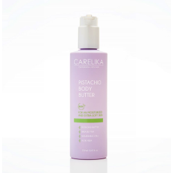 CARELIKA Pistachio Body Butter - drėkinantis ir maitinantis kūno sviestas su odą minkštinančiomis savybėmis, 250 ml
