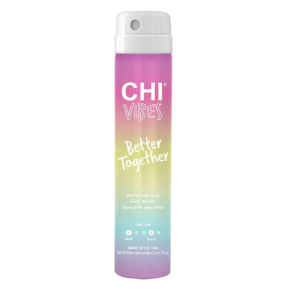 CHI VIBES Better Together Dual Mist Hairspray - dvigubos fiksacijos plaukų lakas, 74 g (CHIVHS2)