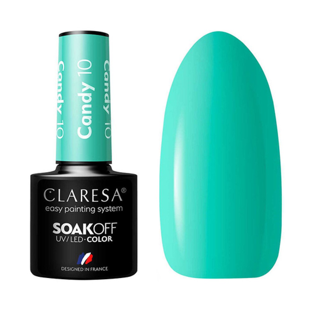 CLARESA Candy 10 - gelinis nagų lakas, 5 ml (143192)