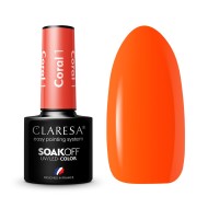CLARESA Coral 001 – gelinis nagų lakas, 5 ml