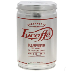 LUCAFFE DECAFFEINATO kavos pupelės, 250 g
