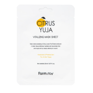 FarmStay Citrus Yuja Vitalizing Mask - gaivinanti lakštinė kaukė su yuzu ekstraktu