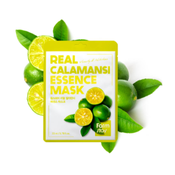 FarmStay Real Calamansi Essence Mask – stiprinamoji audinio kaukė su kalamansi vaisių ekstraktu