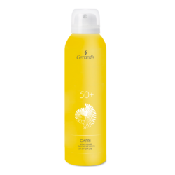 GERARD'S CAPRI saulės apsaugos purškalas – skaidrus kūnui, SPF50+ (UVA/UVB), 150 ml