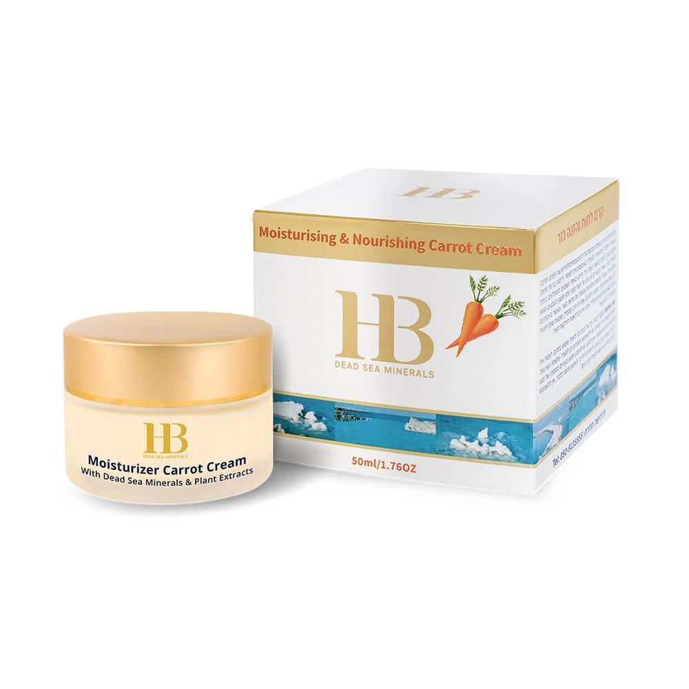 HEALTH & BEAUTY Moisturizer & Nourishing Carrot Cream - Drėkinamasis ir maitinamasis veido kremas su morkų ekstraktu (H&B3)