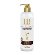 H&B Moist & Shine Silicone Hair Cream No-Rinse Enriched with Keratin - drėkinantis ir blizgesį suteikiantis plaukų kremas su keratinu ir silikonu, nenuplaunamas, 400 ml
