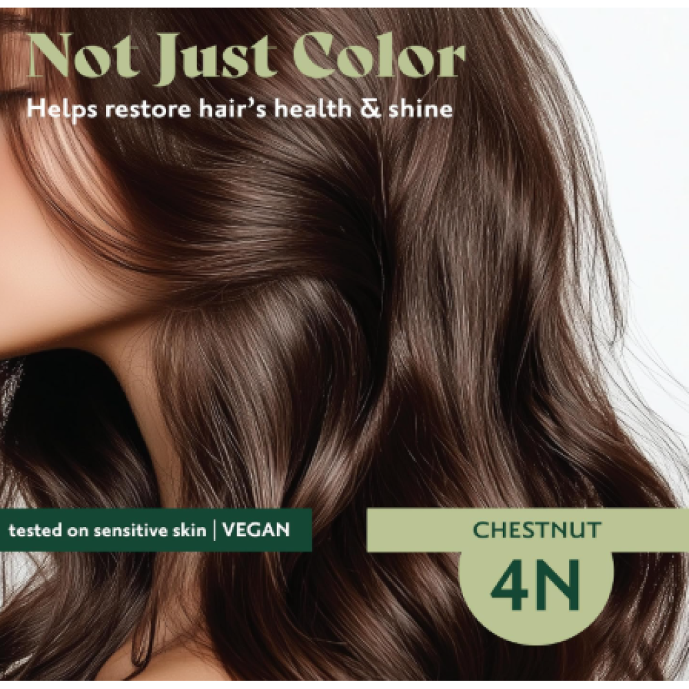 HERBATINT ilgai išliekantys natūralūs augaliniai geliniai plaukų dažai - 4N (Riešutų ruda)