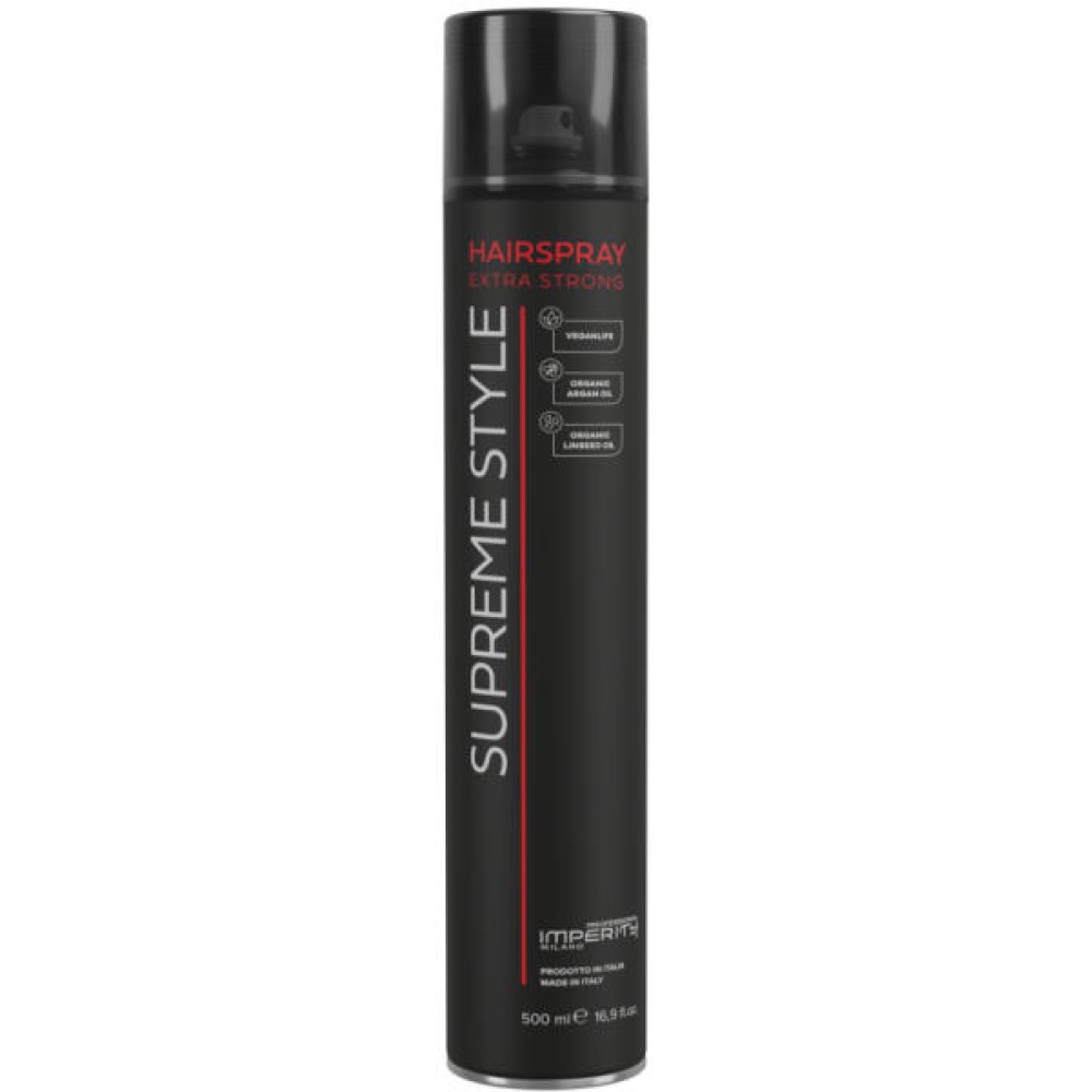Imperity Supreme STYLE Extra Strong Hairspray – labai stiprios fiksacijos plaukų lakas, 500 ml