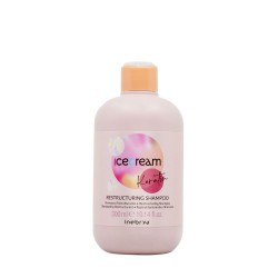 Inebrya Ice Cream Keratin Restructuring Shampoo - atstatomasis šampūnas su keratinu, 300 ml