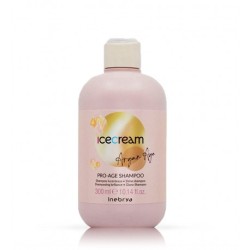 Inebrya Ice Cream Argan Age Pro-Age Shampoo – chemiškai apdorotiems, nuobodiems ir be gyvybės plaukams atkurti, 300 ml