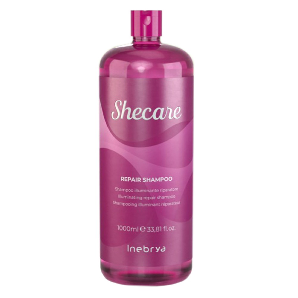 Inebrya Shecare REPAIR Shampoo – atstatomasis plaukų šampūnas, 1000 ml (IN131875)