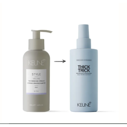 KEUNE Style THICK TRICK, apimtį suteikiantis ir plaukus storinantis purškiklis, 200 ml