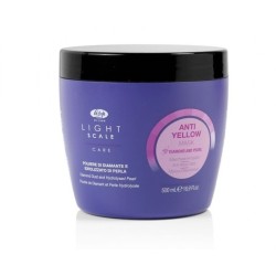Lisap Milano Anti-yellow Light Scale Mask - Maska blondiniams, balintiems ar natūraliai žiliems plaukams, 500 ml