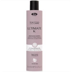 Lisap Milano UltimateK Shampoo – nugludinamasis šampūnas su keratinu, 250 ml
