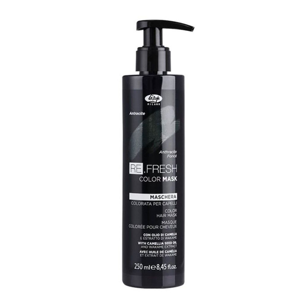 Lisap Milano Re.Fresh Color Mask – tonuojanti plaukų kaukė, ANTRACITE (50020010)