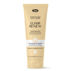 Lisap Milano Top Care ELIXIR Renew Mask – atkuriamoji kaukė chemiškai apdorotiems ir pažeistiems plaukams, 200 ml