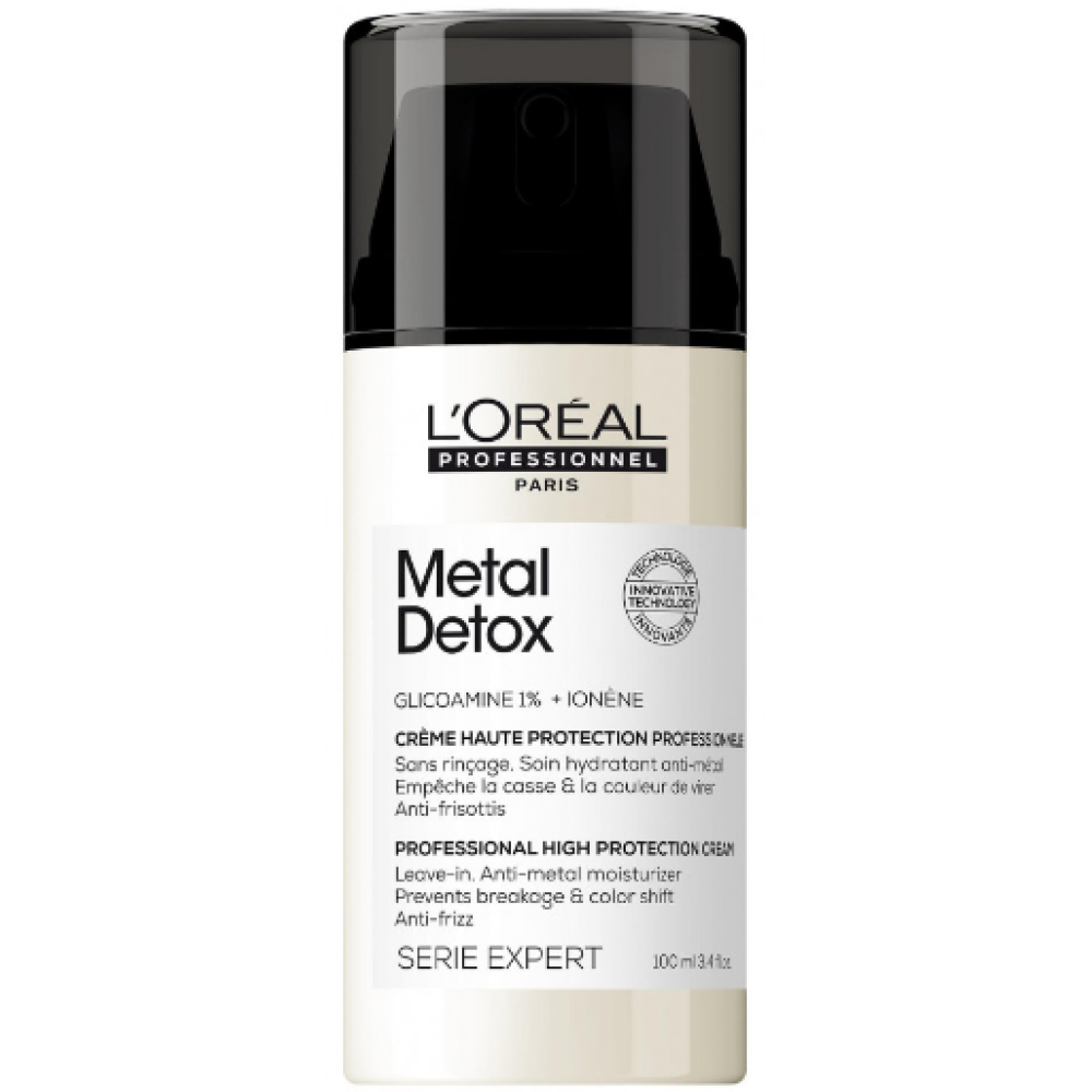 L'Oreal Professionnel Serie Expert Metal Detox High Protection Cream - paliekamasis kremas, 100 ml (30161153)
