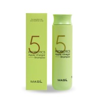MASIL 5 Probiotics Apple Vinegar Shampoo - švelnus šampūnas be sulfatų su obuolių sidro actu, 300 ml