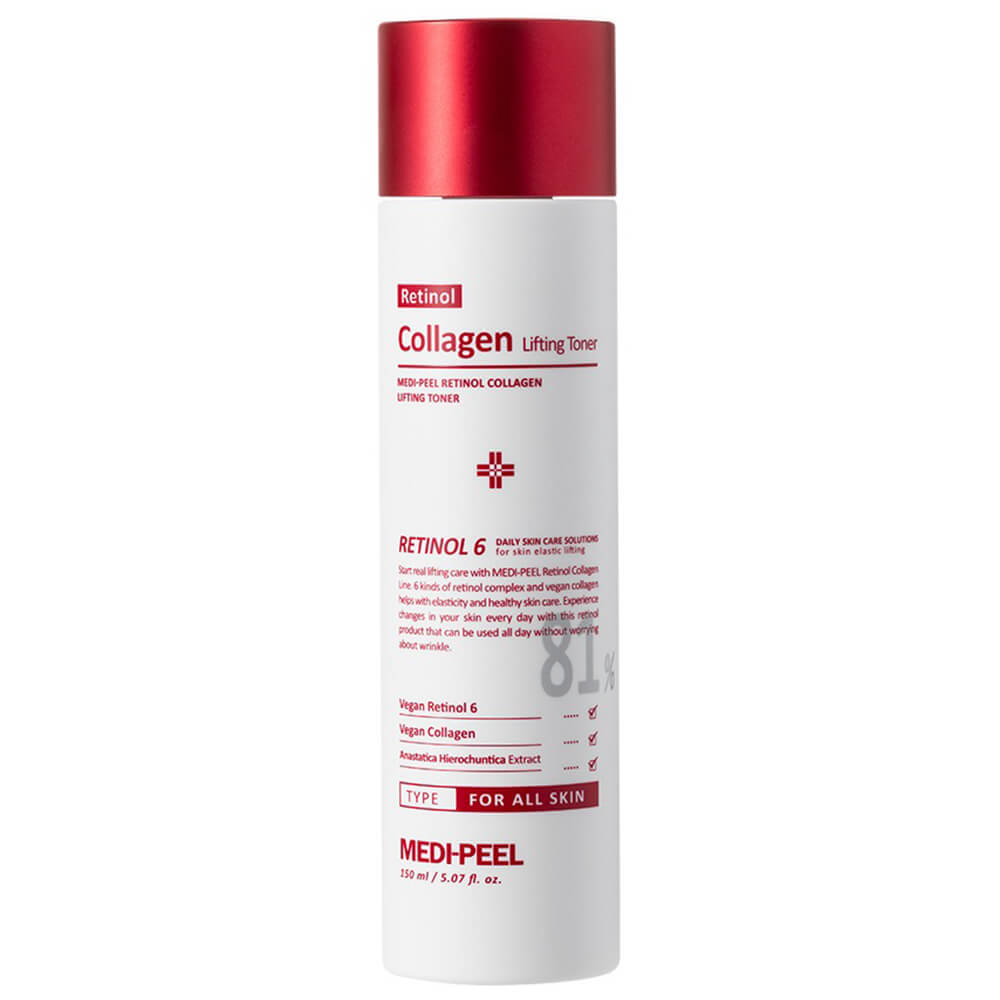 MEDI-PEEL Retinol Collagen Lifting Toner - Atnaujinamasis tonikas su retinolu ir kolagenu, 150 ml (345963)
