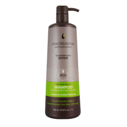 MACADAMIA Ultra Rich Repair Shampoo – itin drėkinantis šampūnas sausiems ir šiurkštiems plaukams, 1000 ml