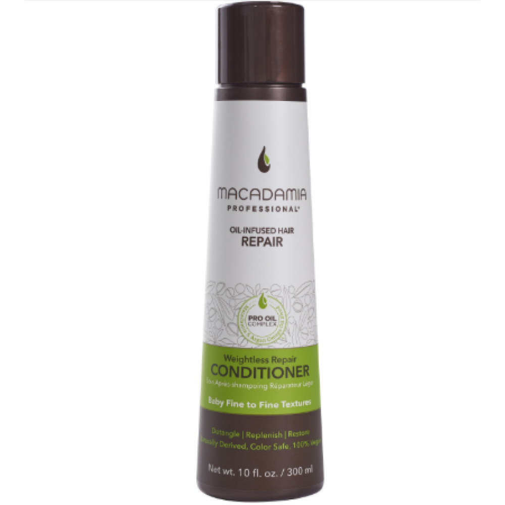 MACADAMIA Weightless Repair Conditioner – Drėkinamasis kondicionierius ploniems plaukams, 300 ml (200100NEW)