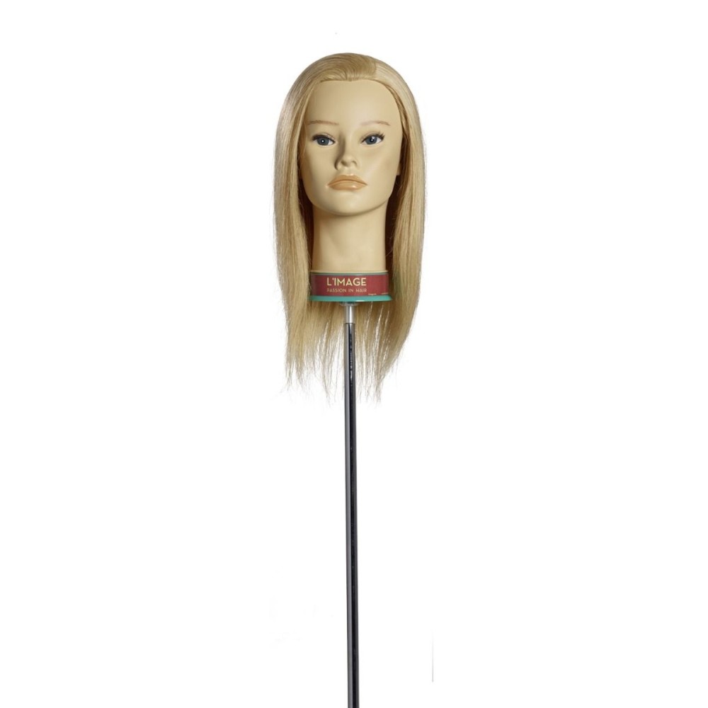 Manekeno galva Claudia su natūraliais plaukais, 35 cm (1301W)