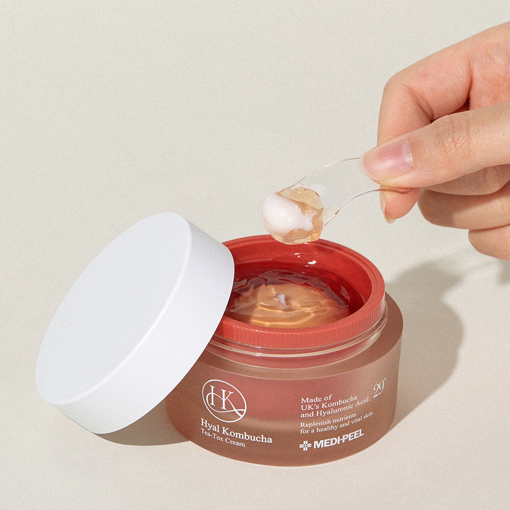 MEDI-PEEL Hyal Kombucha Tea-Tox Cream - Dvifazis kremas su 50 % kombučios ir ceramidų, 50 ml (346489)