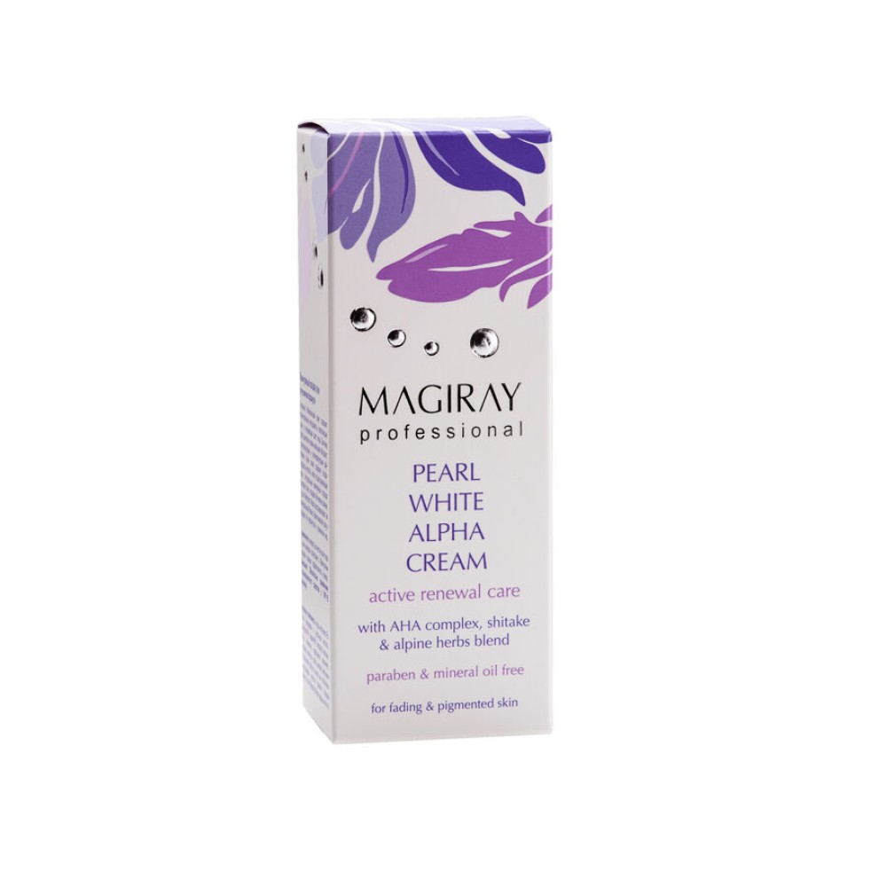 MAGIRAY PEARL WHITE ALPHA CREAM - Naktinis kremas su AHA brandžiai, pigmentuotai odai (725199)