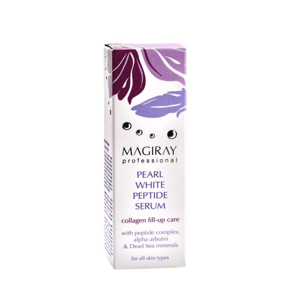 MAGIRAY PEARL WHITE PEPTIDE SERUM - Balinantis peptidų serumas su kolagenu visiems odos tipams (725205)