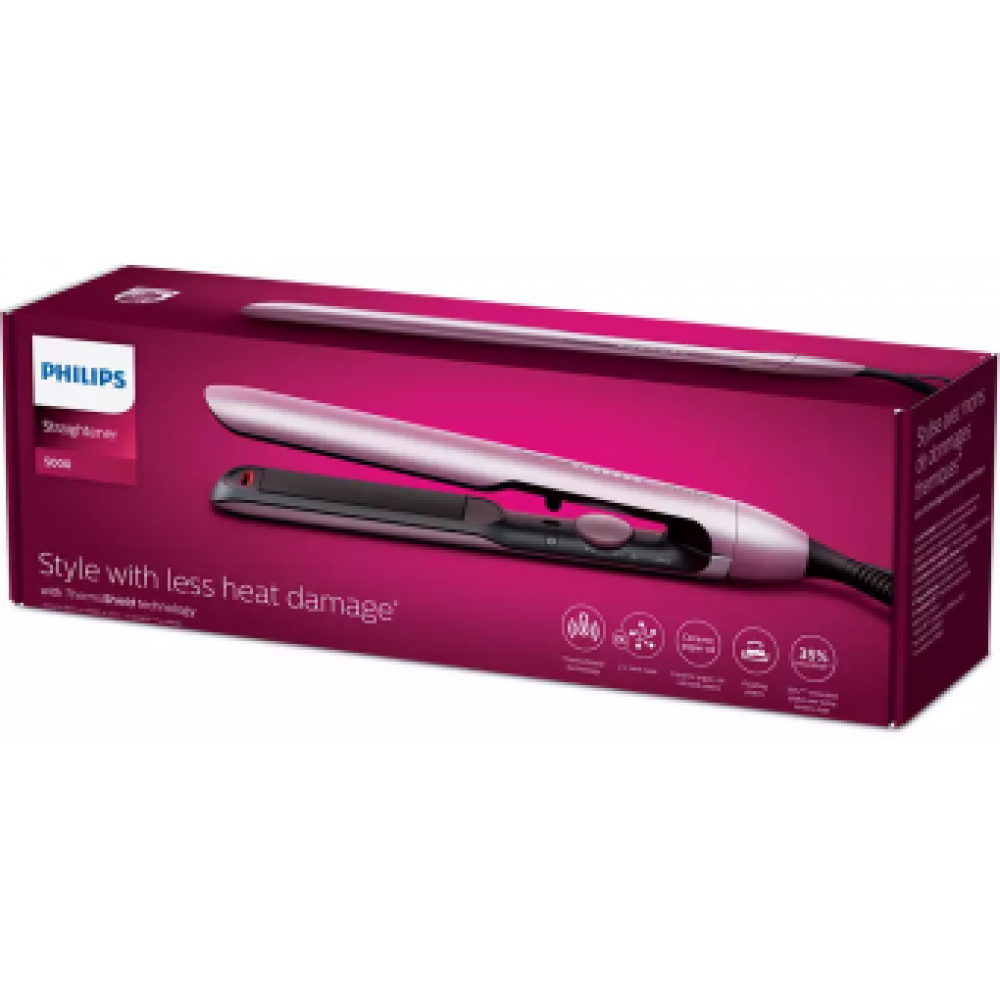 PHILIPS THERMOSHIELD plaukų tiesintuvas BHS530/00, šviesiai rožinis