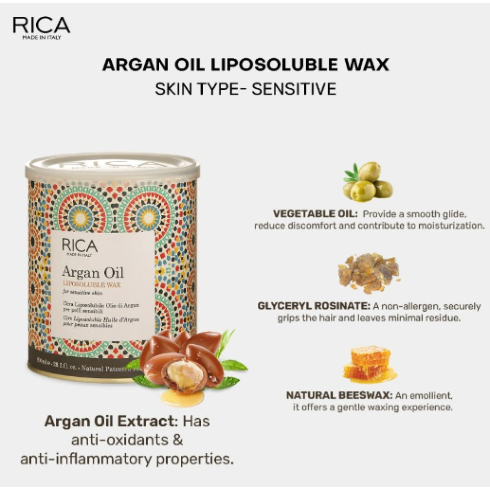 RICA Argano aliejaus vaškas, 800 ml (CEAR8)