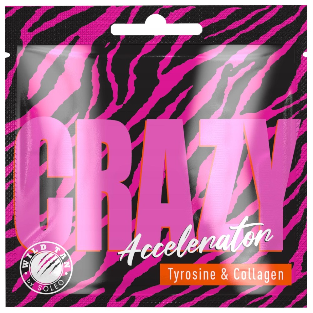 SOLEO CRAZY Accelerator - soliariumo kremas be bronzantų, 15 ml (WILD-2)