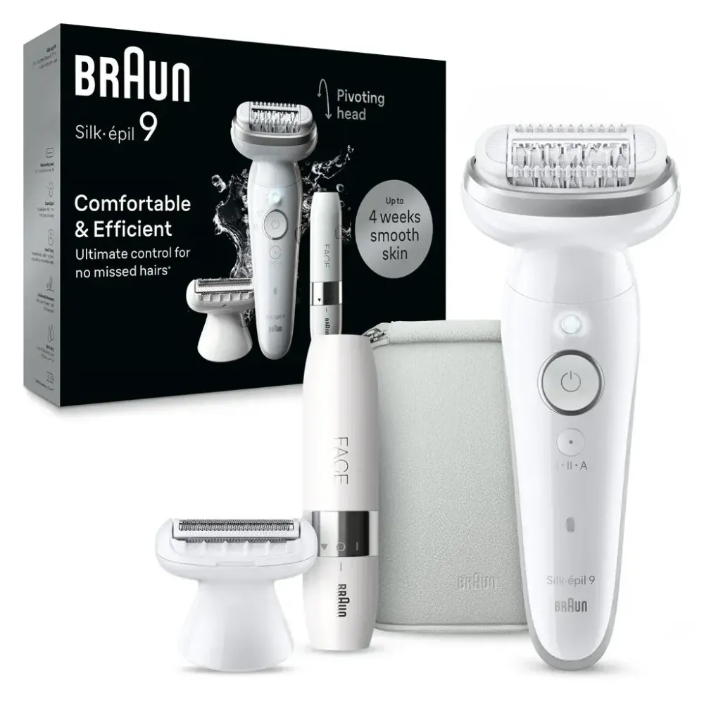 BRAUN Silk Epil 9 epiliatorius + mini skustuvas veidui