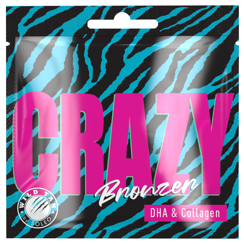 SOLEO CRAZY Bronzer - soliariumo kremas su bronzeriais, 15 ml (WILD-4)
