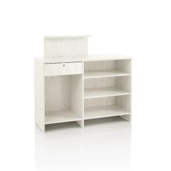 Registratūros stalas salonui VISTA CONSOLLE WHITE