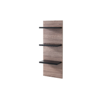 Black & oak Wall display with shelves - Stilinga sieninė vitrina su lentynomis