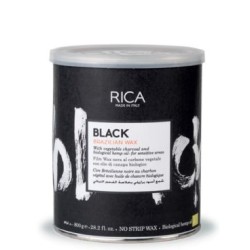 RICA BLACK Brazilian Wax - juodasis Brazilijos kietasis vaškas, 800 ml