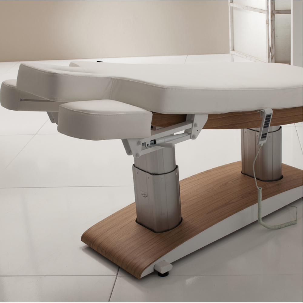 Profesionali elektrinė masažo kušetė su keturiais varikliais ir chromoterapijos funkcija OCEAN WOOD SPA (376.002)