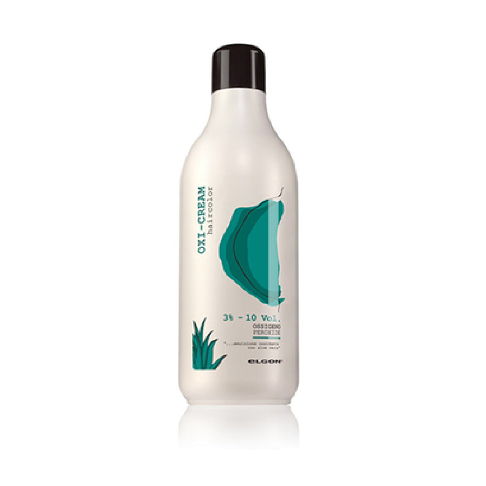 ELGON Oxi-cream haircolor 3% - oksiduojanti emulsija su alaviju, 1000 ml (elg-38)