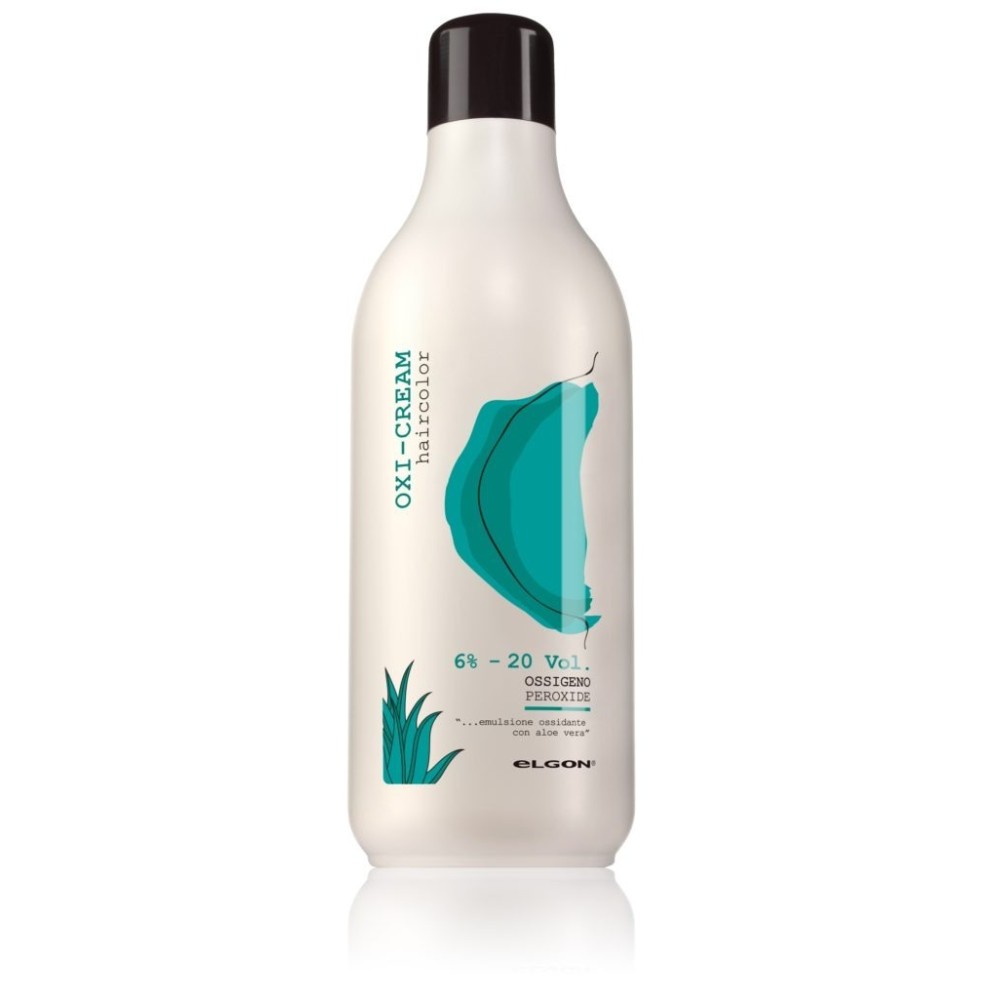 ELGON Oxi-cream haircolor 6% - oksiduojanti emulsija su alaviju, 1000 ml (elg-39)