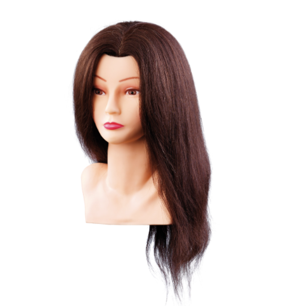 Manekeno galva/manekenas Ellen su natūraliais plaukais 40 cm (7000798)