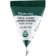 FarmStay Cica Farm Baking Powder Pore Scrub – veido šveitiklis su centella ekstraktu, 7 ml